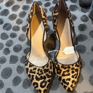 Franco Sarto Leopard Wedges